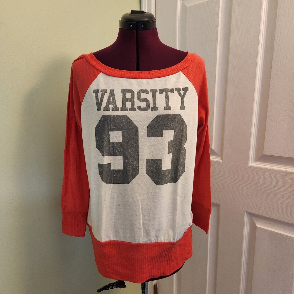 Delia*s Varsity Long Sleeve Shirt